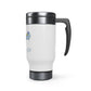 MACXIFY Stainless Steel Travel Mug with Handle, 14oz